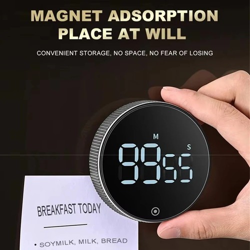 Led digital round timer - round, manual