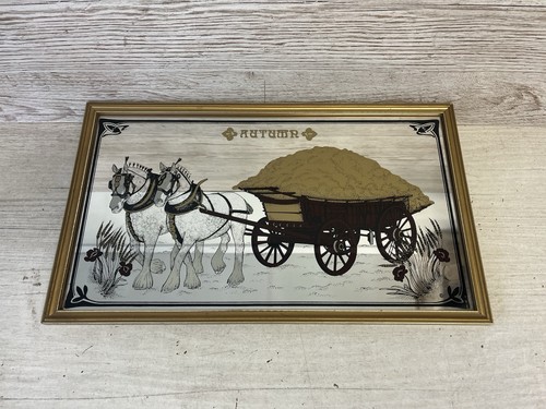 Vintage 1970s picture mirror - vintage,