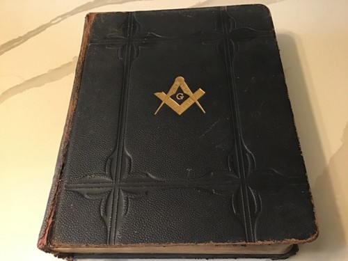 1931 large masonic holy bible - holy,