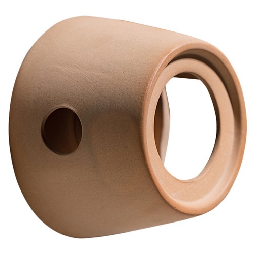 Light brown ceramic tea warmer - light,