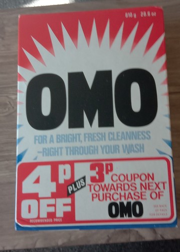 Vintage 50s omo washing powder - washing,