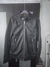 Diesel men leather biker - men's,