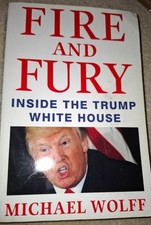 FIRE AND FURY inside the Trump white house paper back signed by MICHAEL WOLFE
