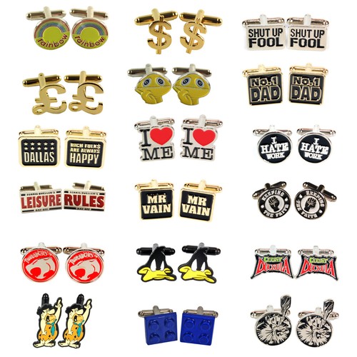 Retro novelty cufflinks - retro,