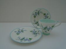 ADDERLEY FORGET-ME-NOT TRIO CUP SAUCER & TEA PLATE