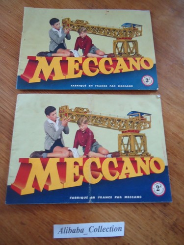 Lot notices meccano old tin - notices,