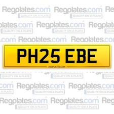 PH25 EBE - PHOEBE Number Car Reg Plate Cherished Private Personalised PHOEBES