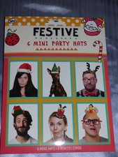 CHRISTMAS PARTY HATS PKT 6 FUN