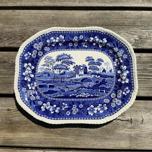 Spode ceramic blue - ceramic, c1814