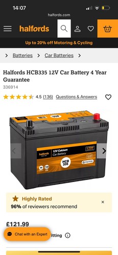 Halfords hcb335 12v car - hcb335,