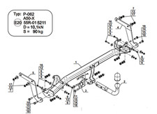Swan Neck Tow Bar For CITROEN C5 Aircross A_ (2018-) P-062