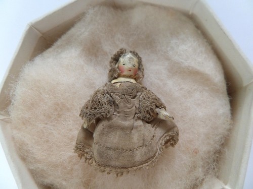 1820 grodnertal wooden doll - wooden,