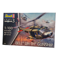 Bell UH-1H Gunship Helicopter 1:100 Plastic Model Kit REVELL, New Sealed