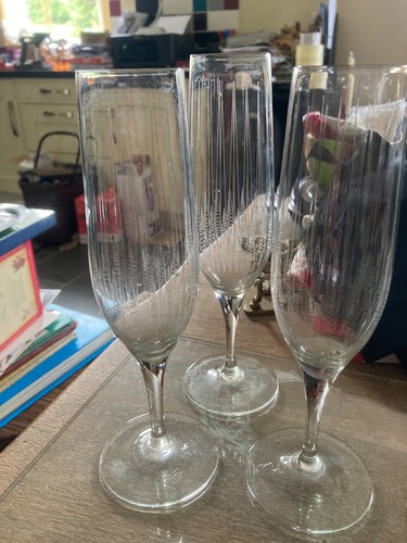 Vintage etched champagne - 3,