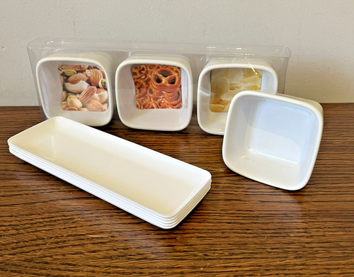 Set white ceramic dip - of,