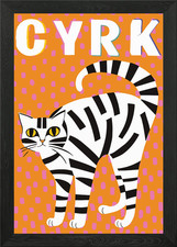 Circus cat cyrk - cat, wall