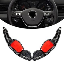 Carbon Fiber Steering Wheel Paddle Shifter Extension Fit VW MK5 MK6 GTI Golf