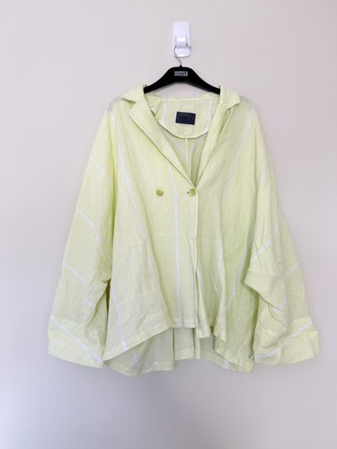 Oska linen jacket size green - oska,