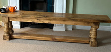 Rustic & Characterful 6.5ft Long Chunky Bench Seat - Reclaimed Pine - Ex-Display