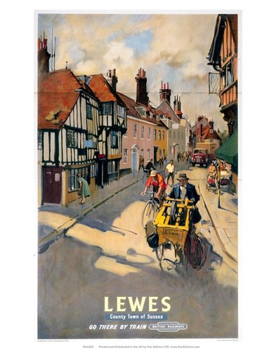 Lewes county town sussex - lewes,