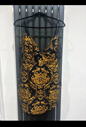 Missguided navy gold - navy/gold, floral