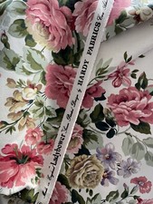 Hardy Fabrics “Ladybower” Roses Shabby Chic Floral 100% Cotton 10ft 8” x 4ft 8”