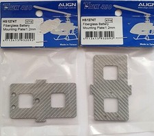 2 x Packets Align HS1274T Fibreglass battery mounting Plate Trex 450 - Rc Spares