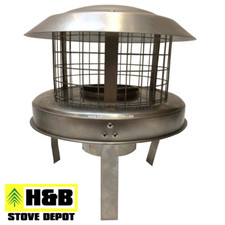 6" Stainless Steel Chimney Pot Hanger Hanging Cowl Cowls
