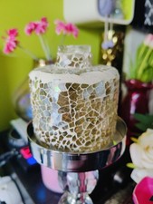 vase with cut glass mosaic