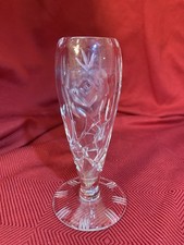 Vintage Clear Crystal Vase
