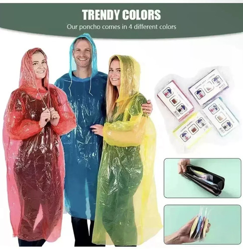 Disposable unisex rain coats - disposable,