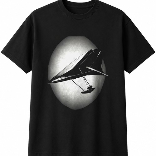 Hang glider greyscale - glider,