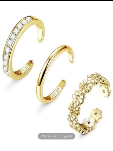 3pcs toe rings set for - toe,