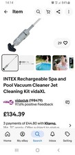 Intex Rechargeable Spa and Pool Vacuum Cleaner Jet Cleaning Kit