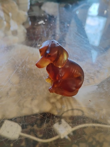Vintage czech glass figure - vintage,