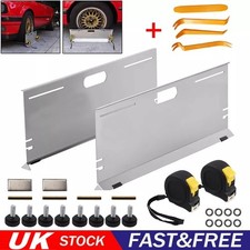 2x Wheel Alignment Tool Toe Plates Accurate Measure Tape And Conversion Chart UK