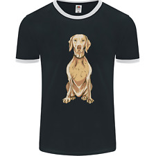 A Hungarian Vizsla Posing Dog Mens Ringer T-Shirt FotL