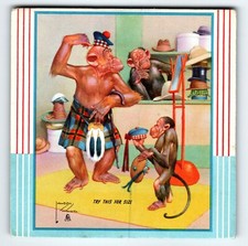 Monkey Dressed In Kilt And Hat
