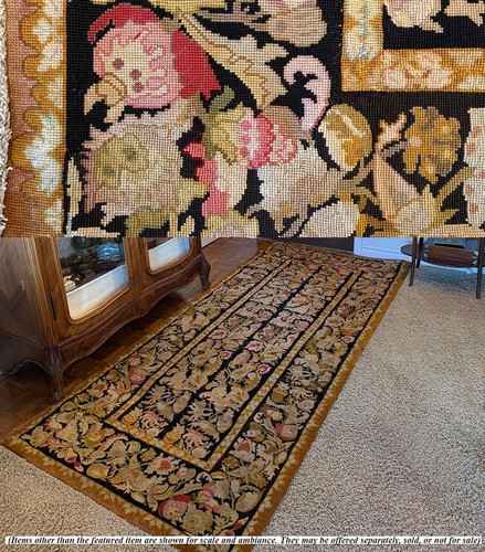Antique french needlepoint - antique,