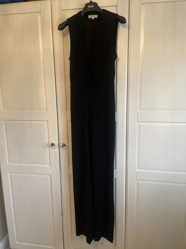 Reiss black jumpsuit - black,