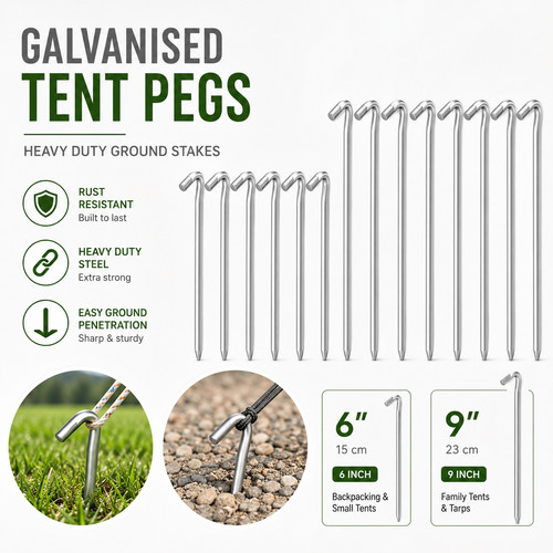 Galvanised steel tent - 1–50,
