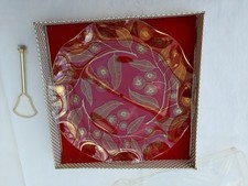 Vintage Glass/Gold Print Cake