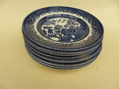 Churchill blue white willow - &,