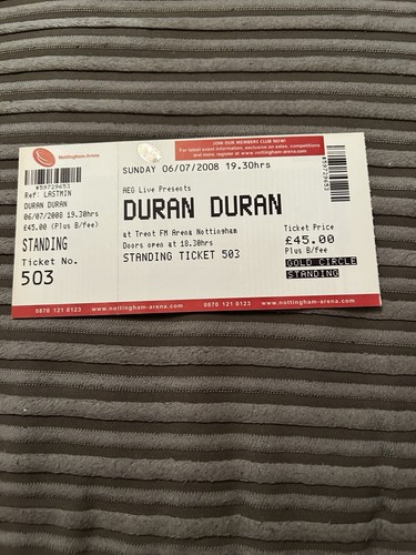 Duran ticket nottingham - duran,