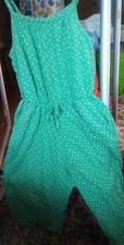 green spotty shorts dress age