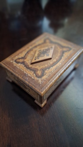 Vintage swiss cylinder wooden - vintage,