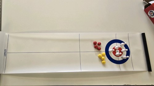 Tabletop curling - curling, &