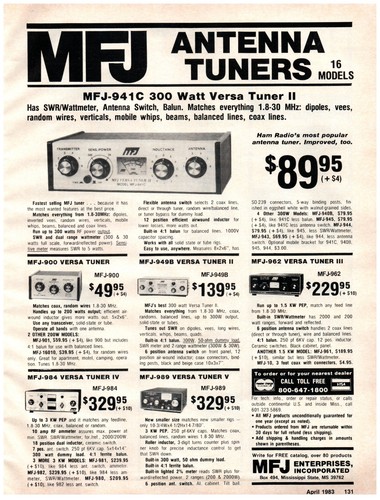 1983 mfj enterprises - 1983,