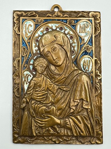 Antique bronze medieval - medieval, vierge