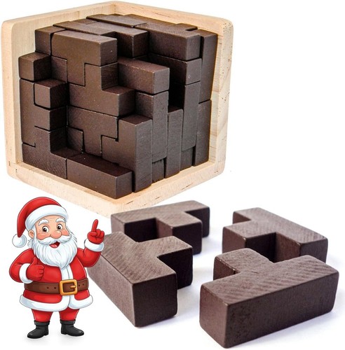 Wooden brain teaser puzzle - teaser,